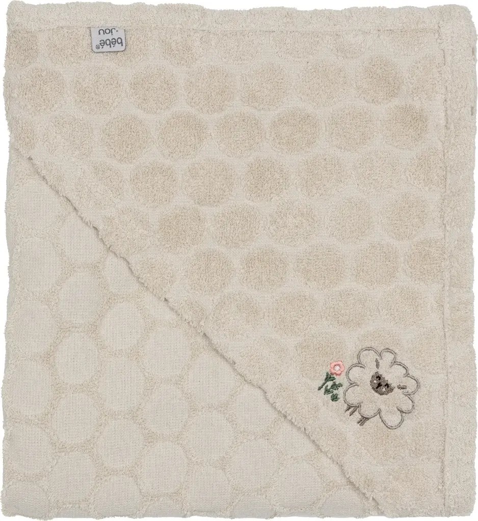 Cape de bain 75x85cm Tiny Sheep | Ecru / L-CS
